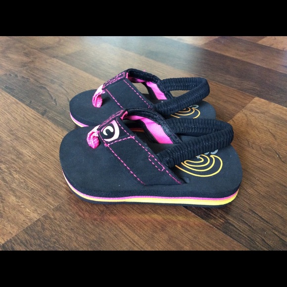 Cobian Toddler Girls 3-4 slingback flip flops beachy pool - Picture 3 of 10